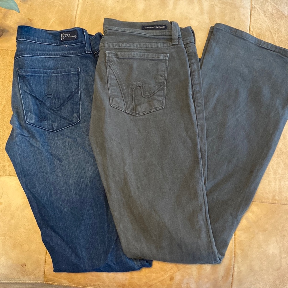 2 pairs of COH Flare Jeans size 28